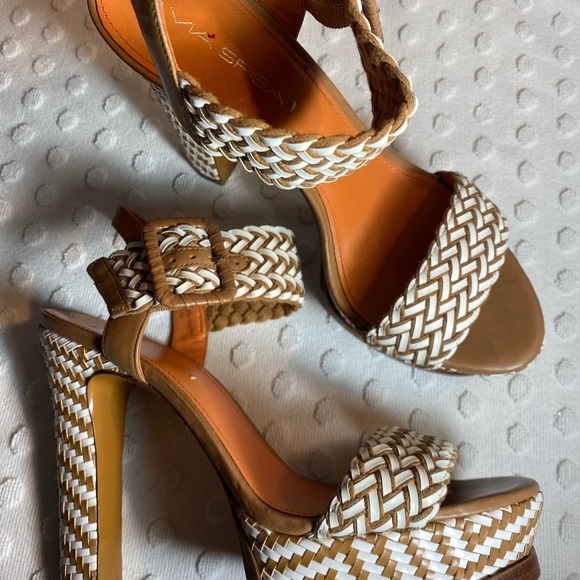 VIA SPIGA Woven Braided Platform Sandals - Picture 15 of 16